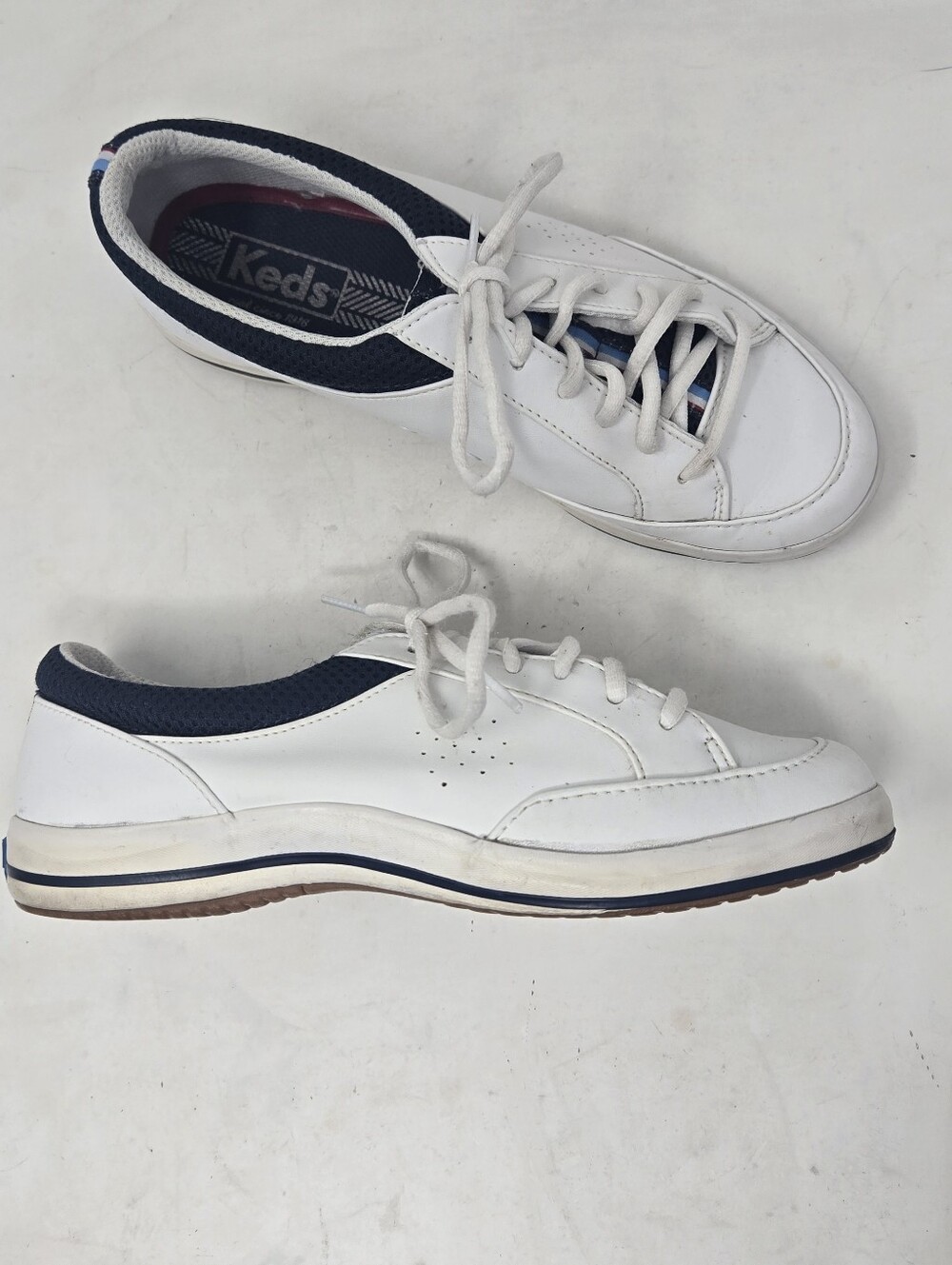 Keds Rebellion Leather Slip On Lace Up Casual Sneakers Women's Size 7